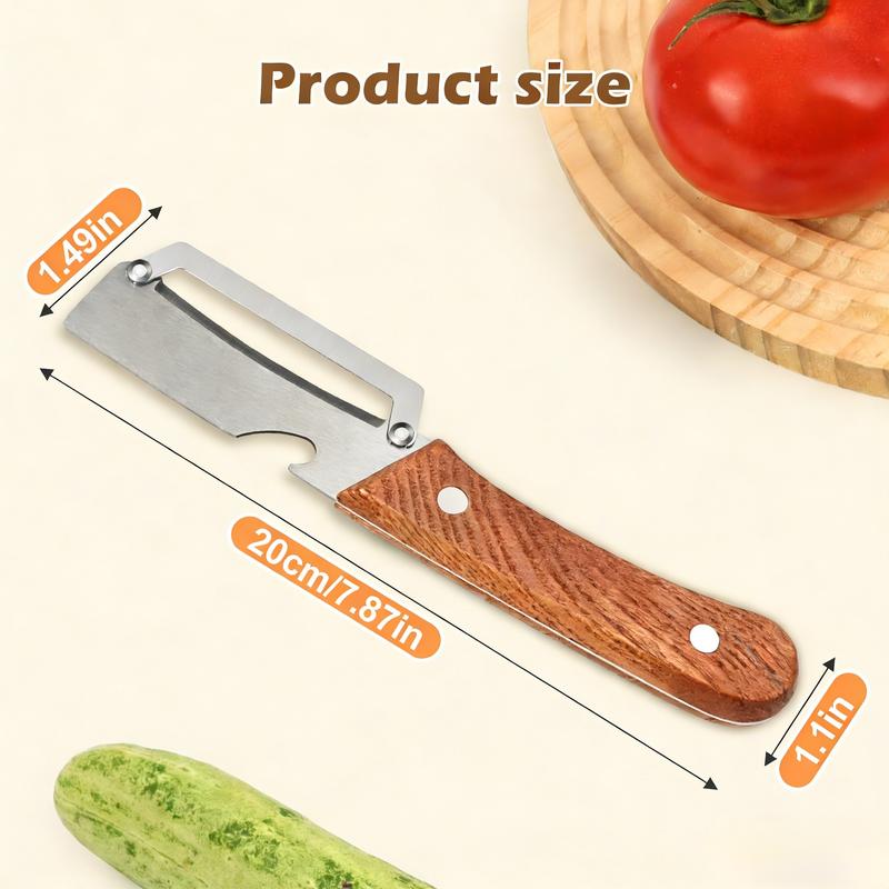 Premium Wooden Handle Vegetable & Fruit Peeler – Durable, Comfortable & Easy to Clean